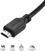 Cabo Hdmi 2.0 4k 30awg Puro Cobre 1 Metro - Phm20-1 - Imagem 5