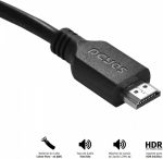 Cabo Hdmi 2.0 4k 30awg Puro Cobre 1 Metro - Phm20-1 - Imagem 3