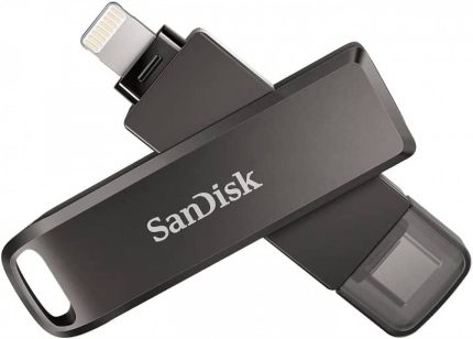 Pen Drive Sandisk Ixpand Flash Drive Luxe, Iphone e Type-C,128Gb
