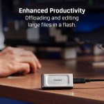 SSD Portátil Kingston XS2000 1 TB, Leitura e Gravação 2000Mb/s - Imagem 4