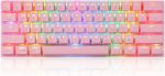 Teclado Mecânico Gamer Motospeed CK62, RGB, Bluetooth, Rosa - Imagem 4