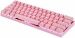Teclado Mecânico Gamer Motospeed CK62, RGB, Bluetooth, Rosa - Imagem 3