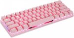 Teclado Mecânico Gamer Motospeed CK62, Switch Red Bluetooth, Rosa - Imagem 2