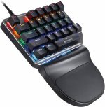 Teclado Mecânico Motospeed K27 Game Pad Preto Switch Azul Rainbow - Imagem 3