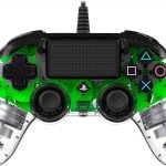 Controle Nacon com Fio Transparente - Ps4 (LED Verde)