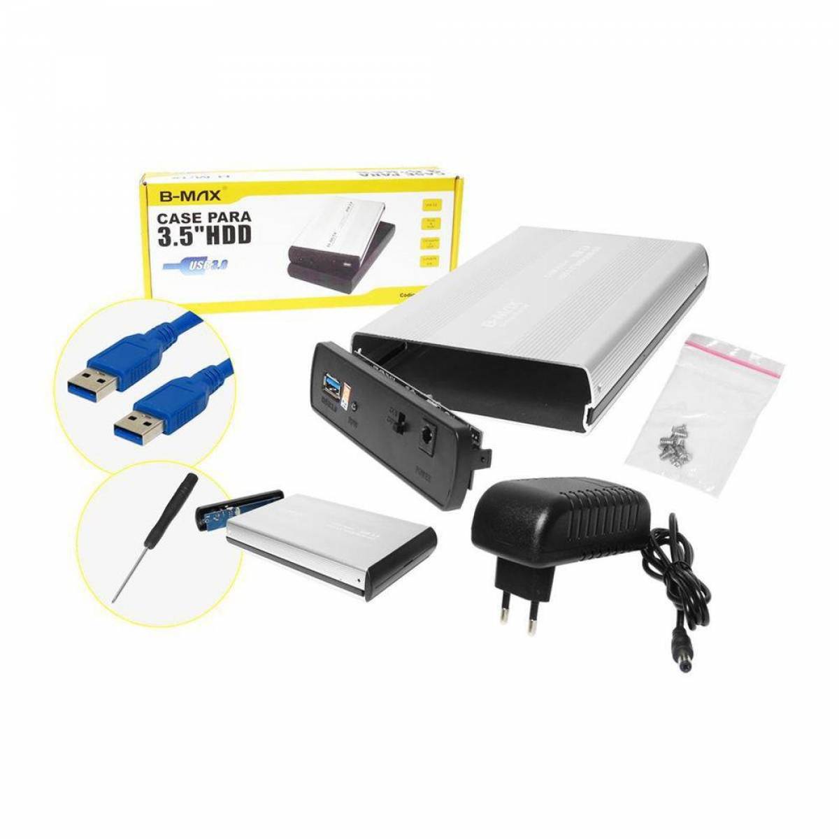 Case USB 3.0 Gaveta HD Externo 3.5 BM756 B-MAX Case USB 3.0 Gaveta HD Externo 3.5 BM756 B-MAX - Imagem 1