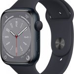 Relógio Apple Watch S8 45MM mnp83ll GPS Midnight A2771