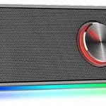 Soundbar Gamer Redragon Adiemus, 6W RMS, RGB, USB, , Botão Touch,