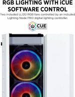 Gabinete Gamer Corsair Crystal 280X Micro ATX / 2 Cooler - Branco - Imagem 6