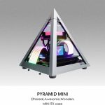 Gabinete Gamer AZZA Pyramid Mini 806 CSAZ-806 Mini ITX - Cinza