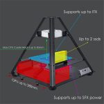 Gabinete Gamer AZZA Pyramid Mini 806 CSAZ-806 Mini ITX - Cinza - Imagem 5
