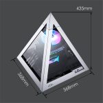 Gabinete Gamer AZZA Pyramid Mini 806 CSAZ-806 Mini ITX - Cinza - Imagem 4
