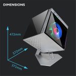 Gabinete Gamer AZZA Cube Mini 805 / 1 Cooler - Prata - Imagem 5