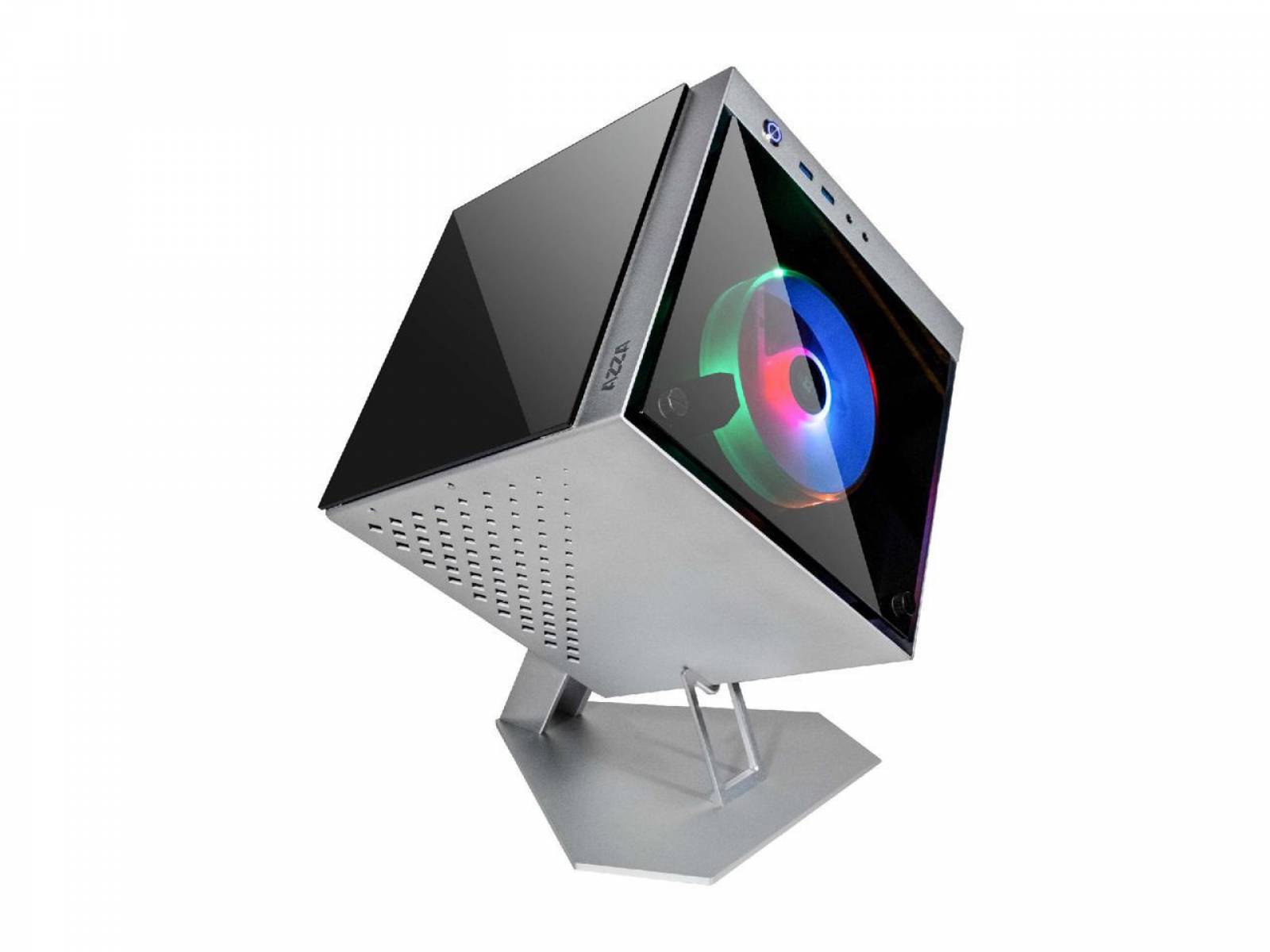 Gabinete Gamer AZZA Cube Mini 805 / 1 Cooler - Prata Gabinete Gamer AZZA Cube Mini 805 / 1 Cooler - Prata - Imagem 1