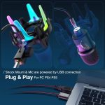 Microfone Fifine K651 dinâmico para jogos, USB, rgb, mudo rápido, - Imagem 5