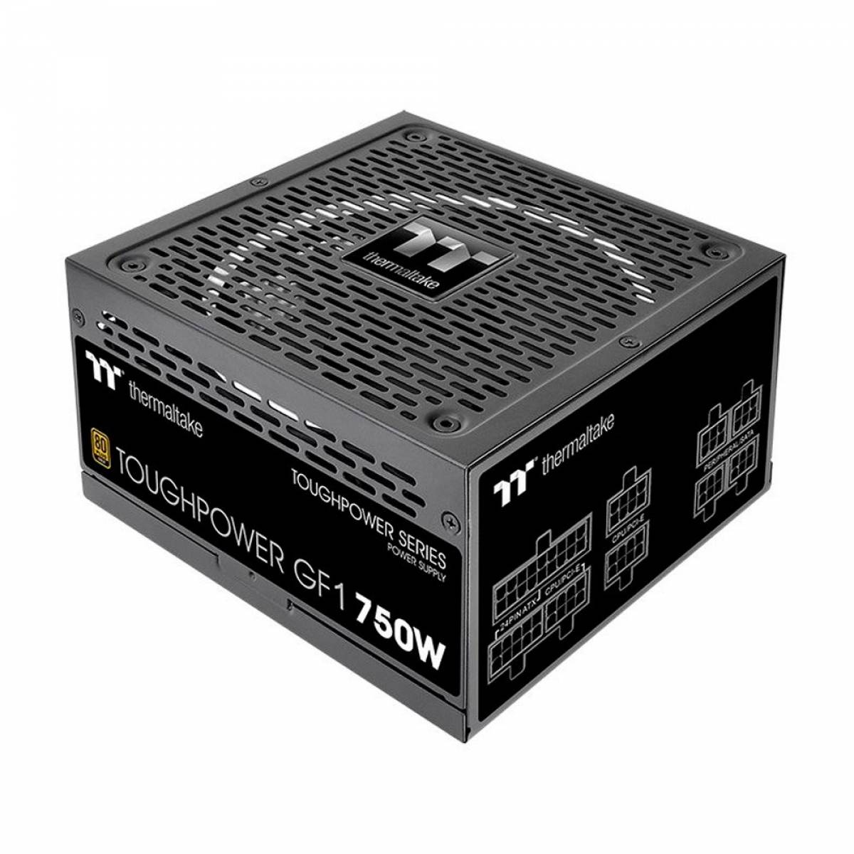 Fonte Thermaltake TT Toughpower GF1 ARGB Fully, 750W, 80 Plus Gold Modular - PS-TPD-0750F3FAGB-1 Fonte Thermaltake TT Toughpower GF1 ARGB Fully, 750W, 80 Plus Gold Modular - PS-TPD-0750F3FAGB-1 - Imagem 1