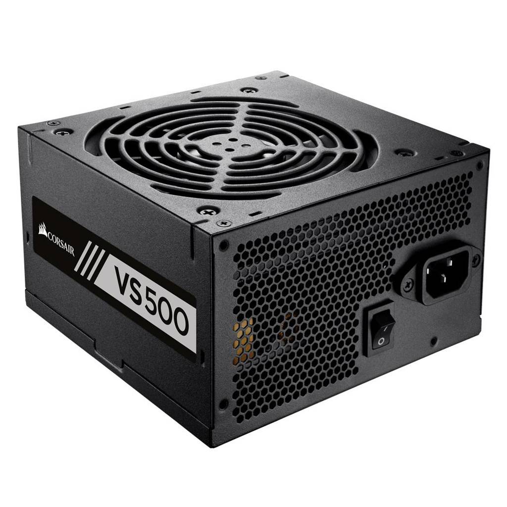 Fonte Corsair 500W ATX 80 plus White VS500 CP-90201118-LA Fonte Corsair 500W ATX 80 plus White VS500 CP-90201118-LA - Imagem 1