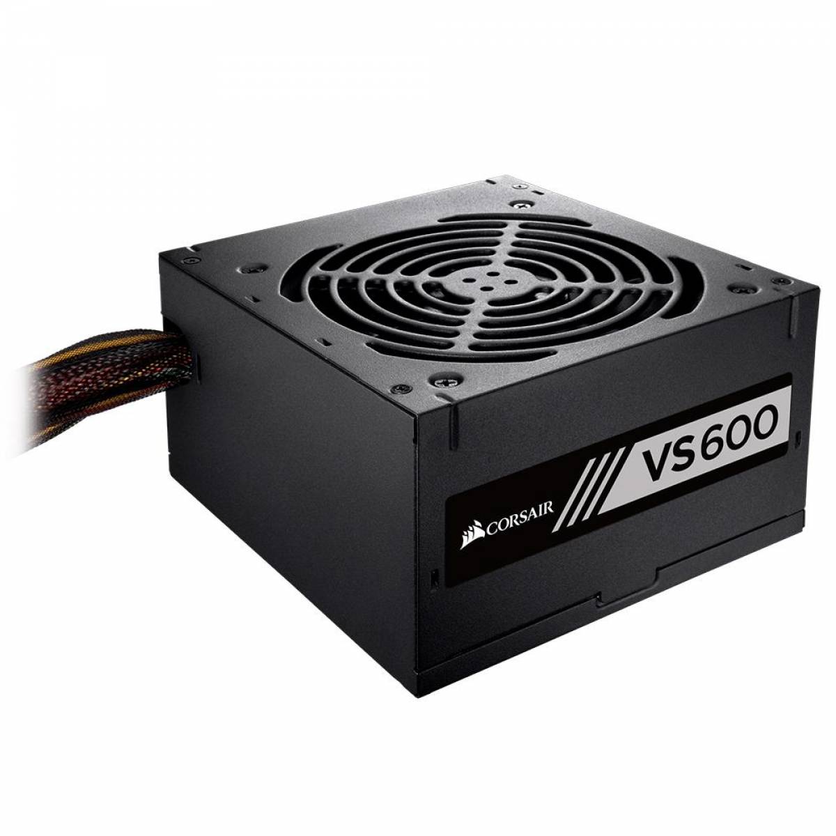 Fonte Corsair VS600, 600W, 80 Plus - CP-9020224-BR Fonte Corsair VS600, 600W, 80 Plus - CP-9020224-BR - Imagem 1