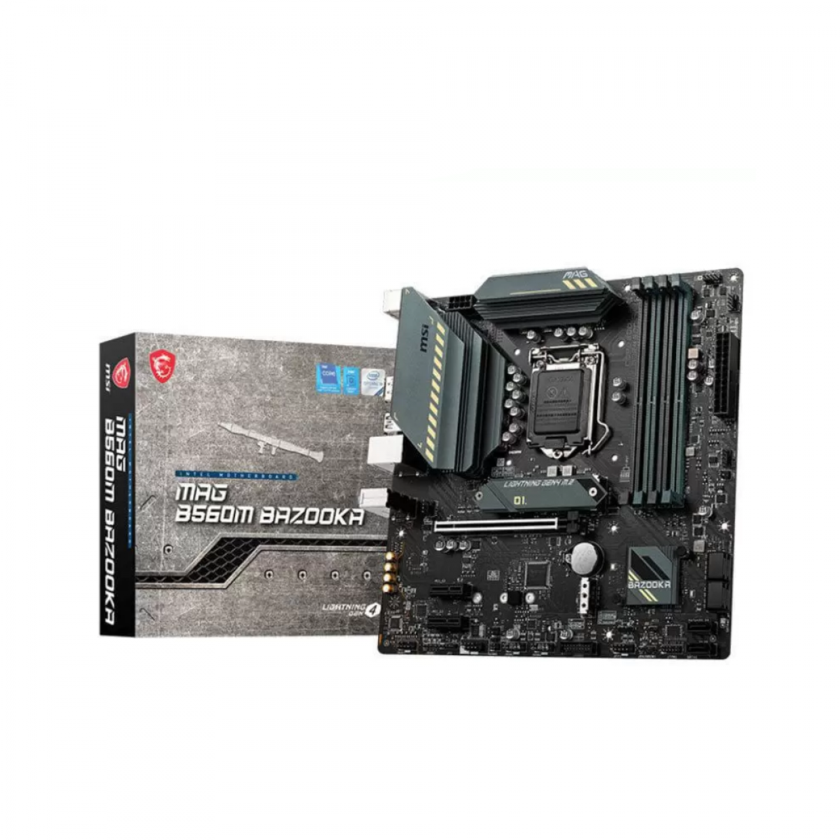 Placa Mãe Intel LGA 1200 MSI MAG B560M Bazooka Placa Mãe Intel LGA 1200 MSI MAG B560M Bazooka - Imagem 1