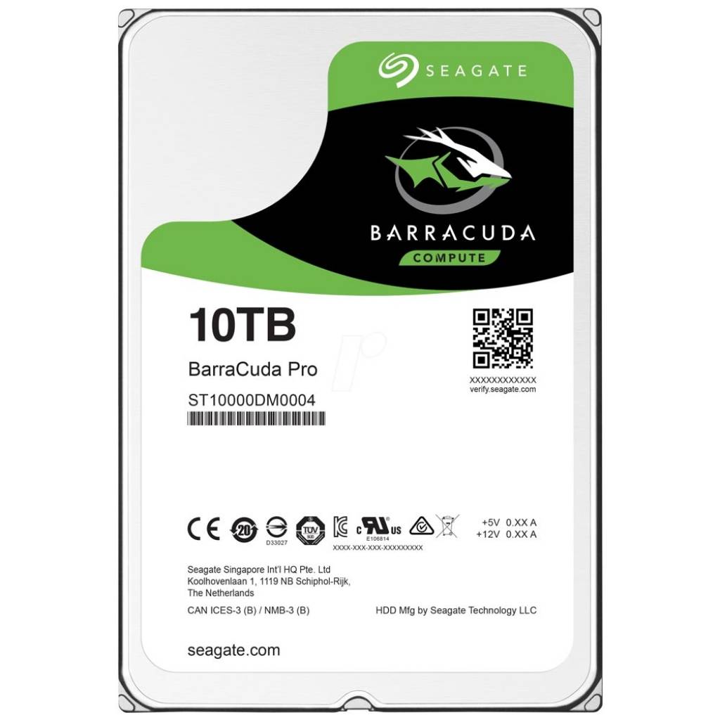 HD Seagate 3,5, BarraCuda PRO,10TB 7200RPM 256MB ST10000DM0004 HD Seagate 3,5, BarraCuda PRO,10TB 7200RPM 256MB ST10000DM0004 - Imagem 1