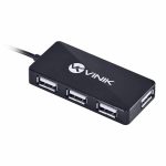 HUB USB VINIK 4 PORTAS 2.0 PRETO, HUV-20