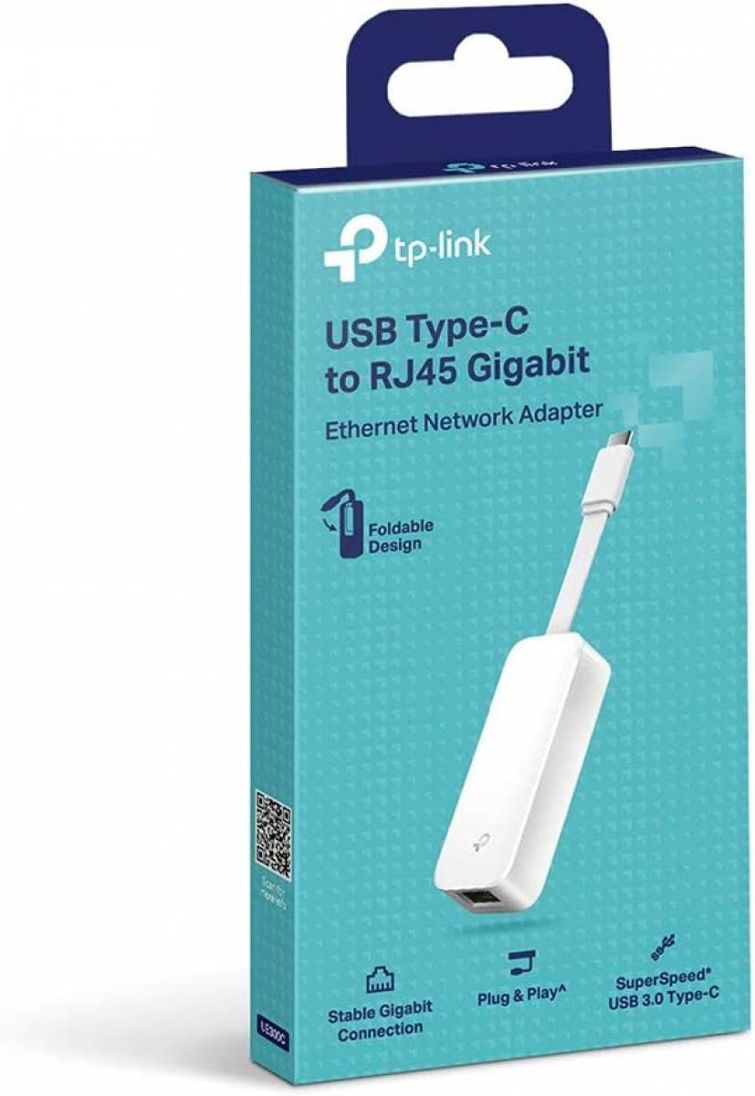 Adaptador de Rede TP-Link UE300C USB 3.0 tipo C, Ethernet Gigabit Adaptador de Rede TP-Link UE300C USB 3.0 tipo C, Ethernet Gigabit - Imagem 1