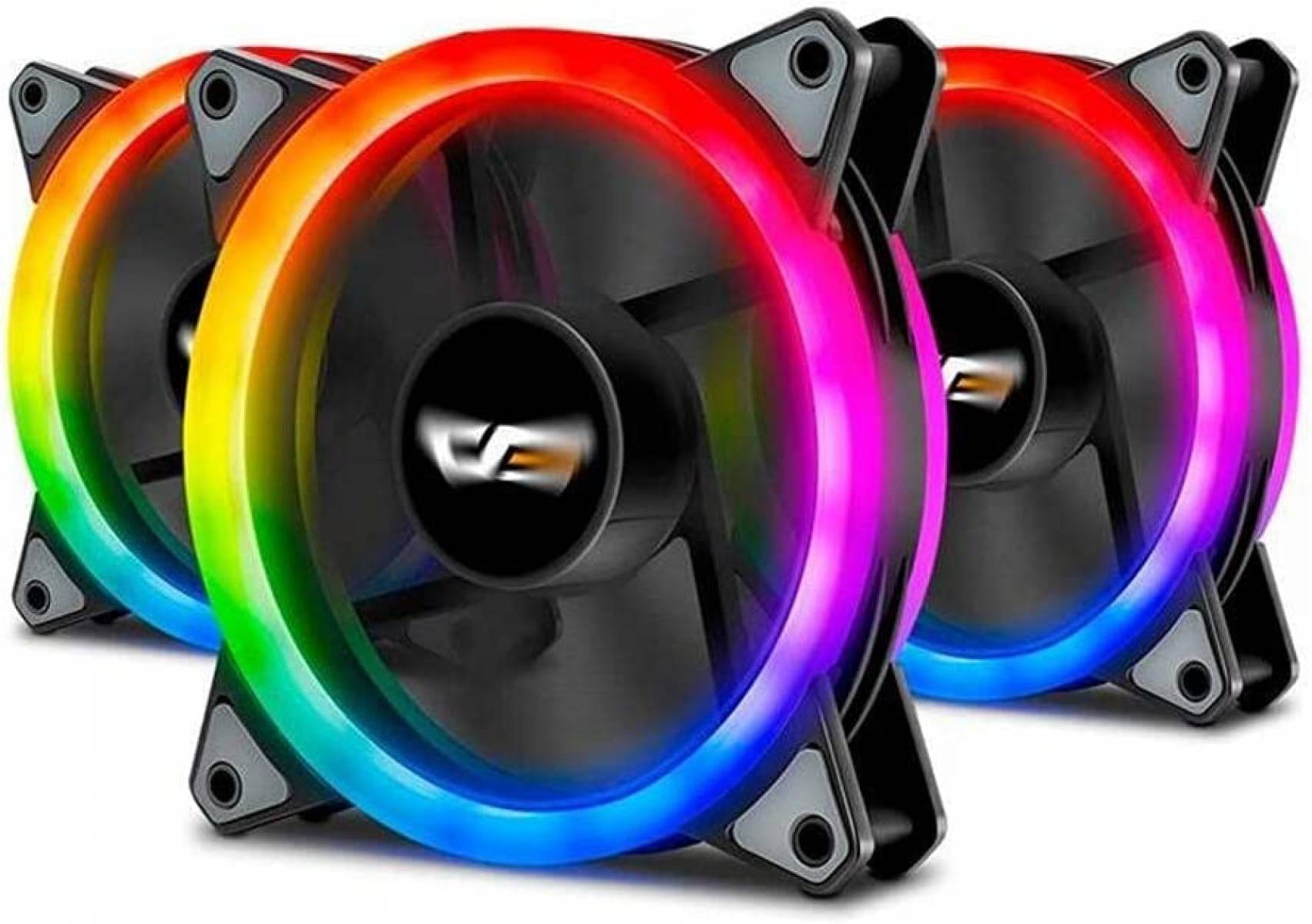 Kit Cooler Aigo Darkflash Dr12 Pro 3in1 Rgb 3x120mm Kit Cooler Aigo Darkflash Dr12 Pro 3in1 Rgb 3x120mm - Imagem 1