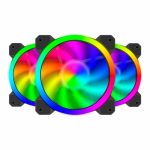 Kit - Com 3 Fans T-dagger 120x25Mm, RGB, Preto - T-TGF513 - Imagem 2