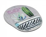 Mousepad Reliza Confort, Ergonômico, Almofada em Espuma, Cactus - Imagem 2