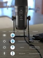 Microfone FIFINE USB Studio, para PC, PS4, Mac - K690 - Imagem 3