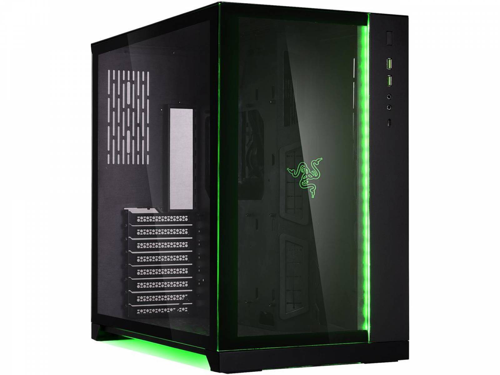 Gabinete Lian Li 011 Dynamic Razer Edition Lateral de Vidro – Net