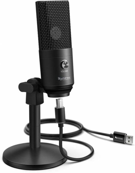 Microfone Fifine USB para Computador, PC, Mac/Windows - K670B