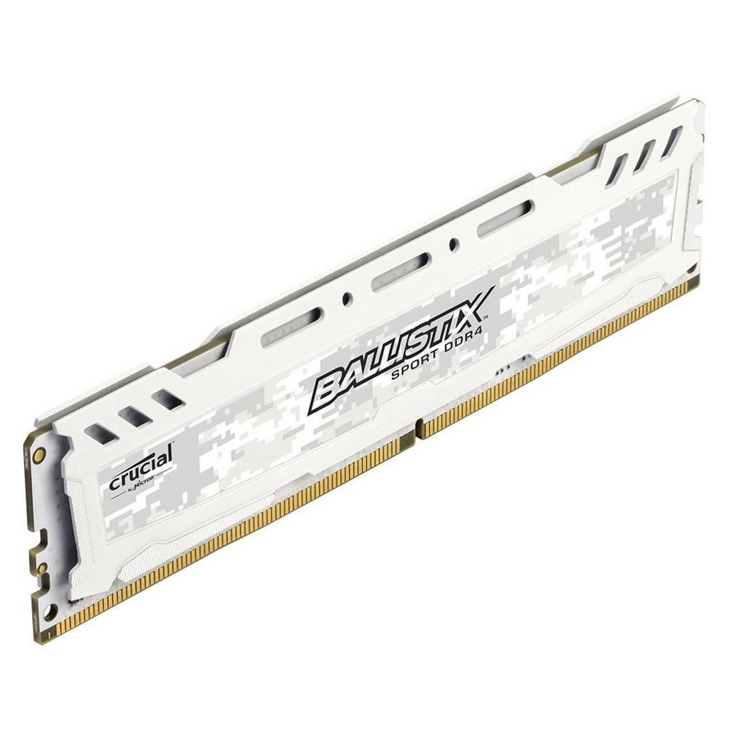 Memoria Ram Gamer Crucial Ballistix 16GB 2400Mhz DDR4 CL16 White Memoria Ram Gamer Crucial Ballistix 16GB 2400Mhz DDR4 CL16 White - Imagem 1