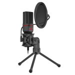 Microfone Gamer Streamer Redragon Seyfert C/ Tripé, 3.5MM, Black, GM100
