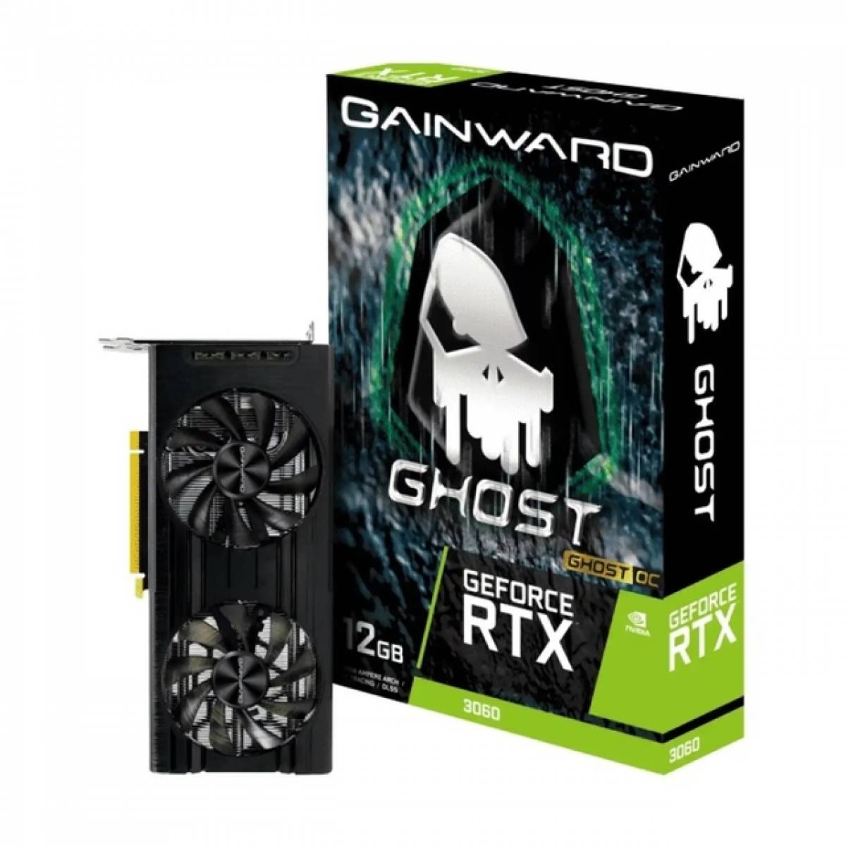 Placa De Vídeo Gainward Nvidia Geforce Ghost Oc Gd6 Rtx 3060 12gb Gddr6 192 Bits - NE63060T19K9-190AU Placa De Vídeo Gainward Nvidia Geforce Ghost Oc Gd6 Rtx 3060 12gb Gddr6 192 Bits - NE63060T19K9-190AU - Imagem 1