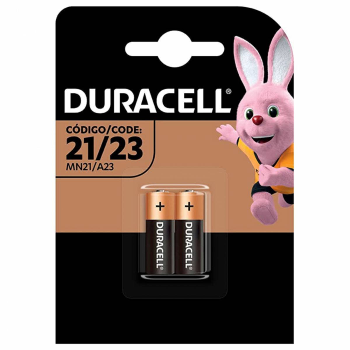 Pilha Alcalina Duracell MN21 12V A23 12V Com 2 Unidades - Pilha Alcalina Duracell MN21 12V A23 12V Com 2 Unidades - - Imagem 1