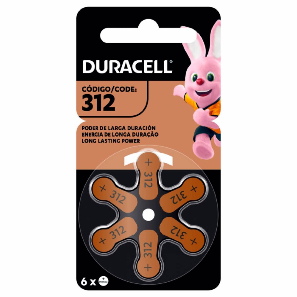 Pilha Auditiva Duracell Tamanho 312 Com 6 Unidades Pilha Auditiva Duracell Tamanho 312 Com 6 Unidades - Imagem 1