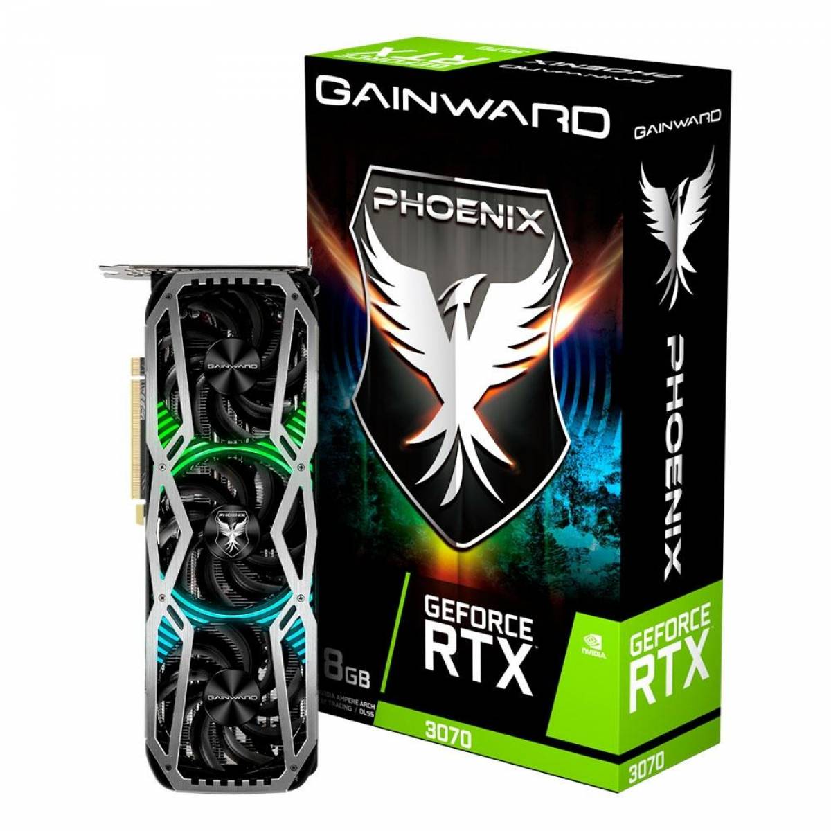 Placa de Vídeo Gainward NVIDIA GeForce RTX3070 Phoenix, 8GB, GDDR6 - NE63070019P2-1041X Placa de Vídeo Gainward NVIDIA GeForce RTX3070 Phoenix, 8GB, GDDR6 - NE63070019P2-1041X - Imagem 1