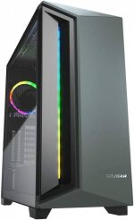 GABINETE GAMER COUGAR DARK BLADER X7 MIDNIGHT GREEN LATERAL VIDRO - Imagem 3