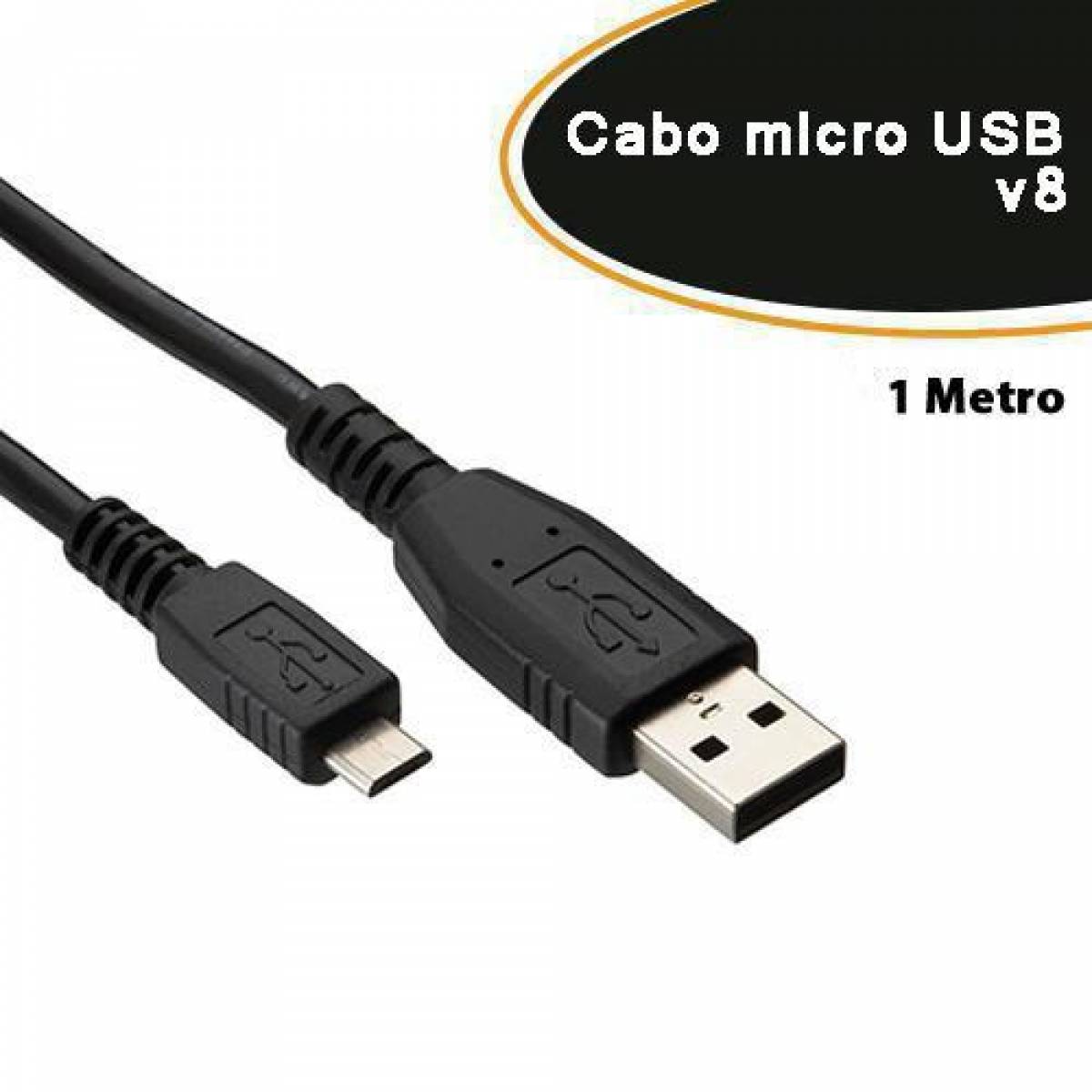 Cabo Dados Micro USB V8 Samsung Lg Motorola Asus 1 mt Empire 2015 Cabo Dados Micro USB V8 Samsung Lg Motorola Asus 1 mt Empire 2015 - Imagem 1
