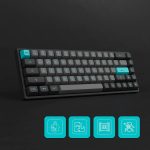 Teclado Gamer Mecânico AKKO 3068B Plus Black e Cyan, RGB - Imagem 6