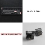 Teclado Mecânico Akko Acrílico ACR98 Mini, RGB, Preto e Rosa - Imagem 5