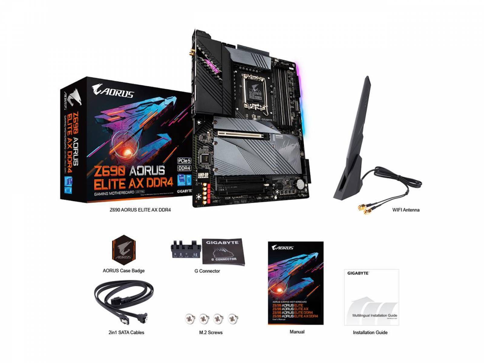 Placa-Mãe Gigabyte Z690 Aorus Elite AX, LGA 1700 M.2 NVMe, Wi-Fi