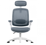 Cadeira Office Elements Astra Cinza e Branco,Ajuste de Inclinação - Imagem 2