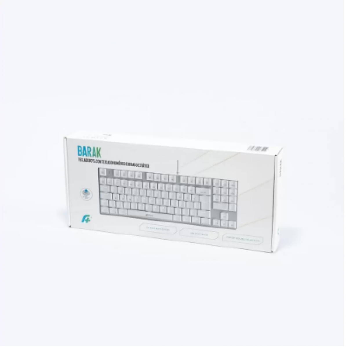 Teclado Gamer Aplus Tech Barak Branco Mecânico Abnt2 Switch Red Teclado Gamer Aplus Tech Barak Branco Mecânico Abnt2 Switch Red - Imagem 1