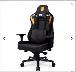 Cadeira Gamer DT3 SPorts Rhino Flamengo Gold, Preto e Dourado