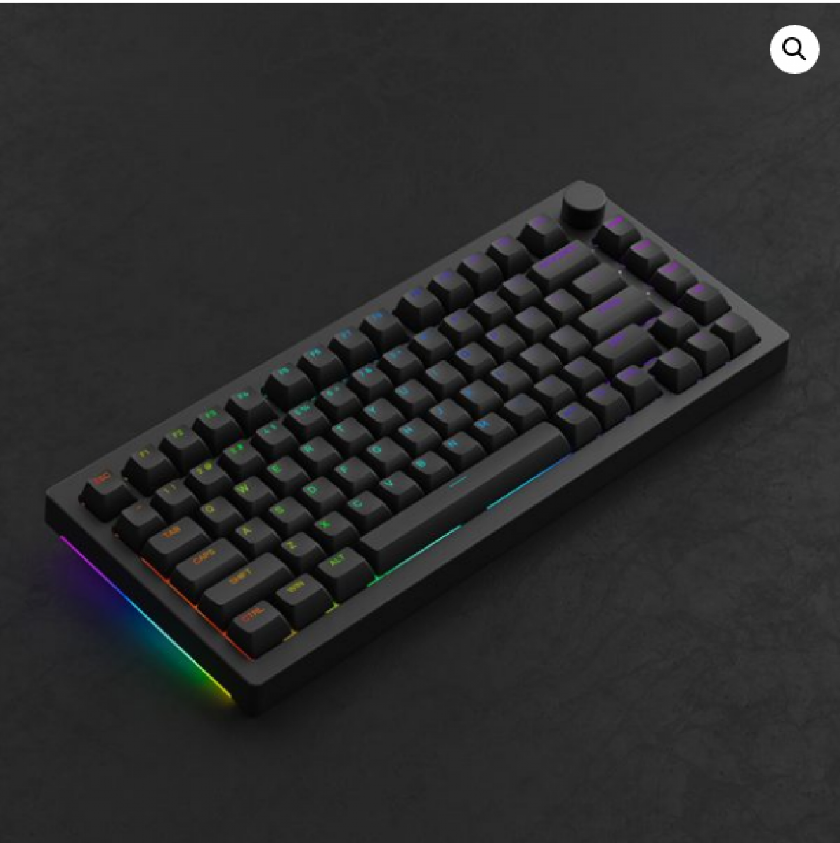 Teclado Gamer Mecânico Akko Clear 3068S, Jelly Black - Preto Teclado Gamer Mecânico Akko Clear 3068S, Jelly Black - Preto - Imagem 1