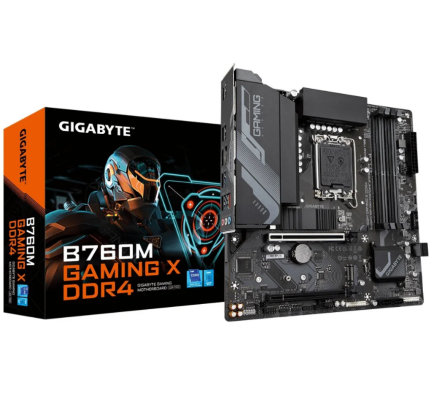 Placa Mãe Gigabyte B760M Gaming X, Intel, Micro ATX, DDR4
