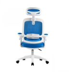 Cadeira de Escritorio Elements Astra Azul/Branca - Imagem 5