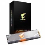 SSD Aorus RGB 256GB, M.2 NVMe, Leituras: 3100MB/s e 1050MB/s